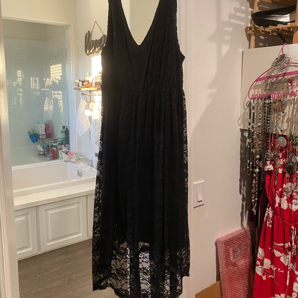 Torrid lace high low dress